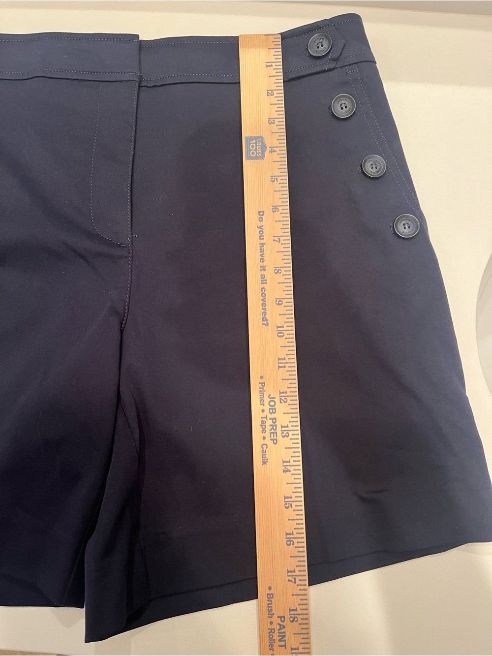 Chico’s Navy Sailor Button Shorts - Picture 5 of 7